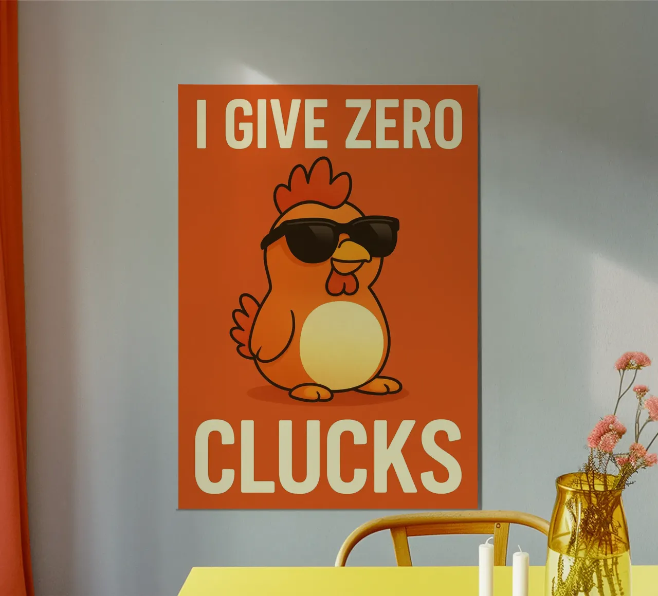 kitten i give zero clucks alluminio dibond da PitaraS
