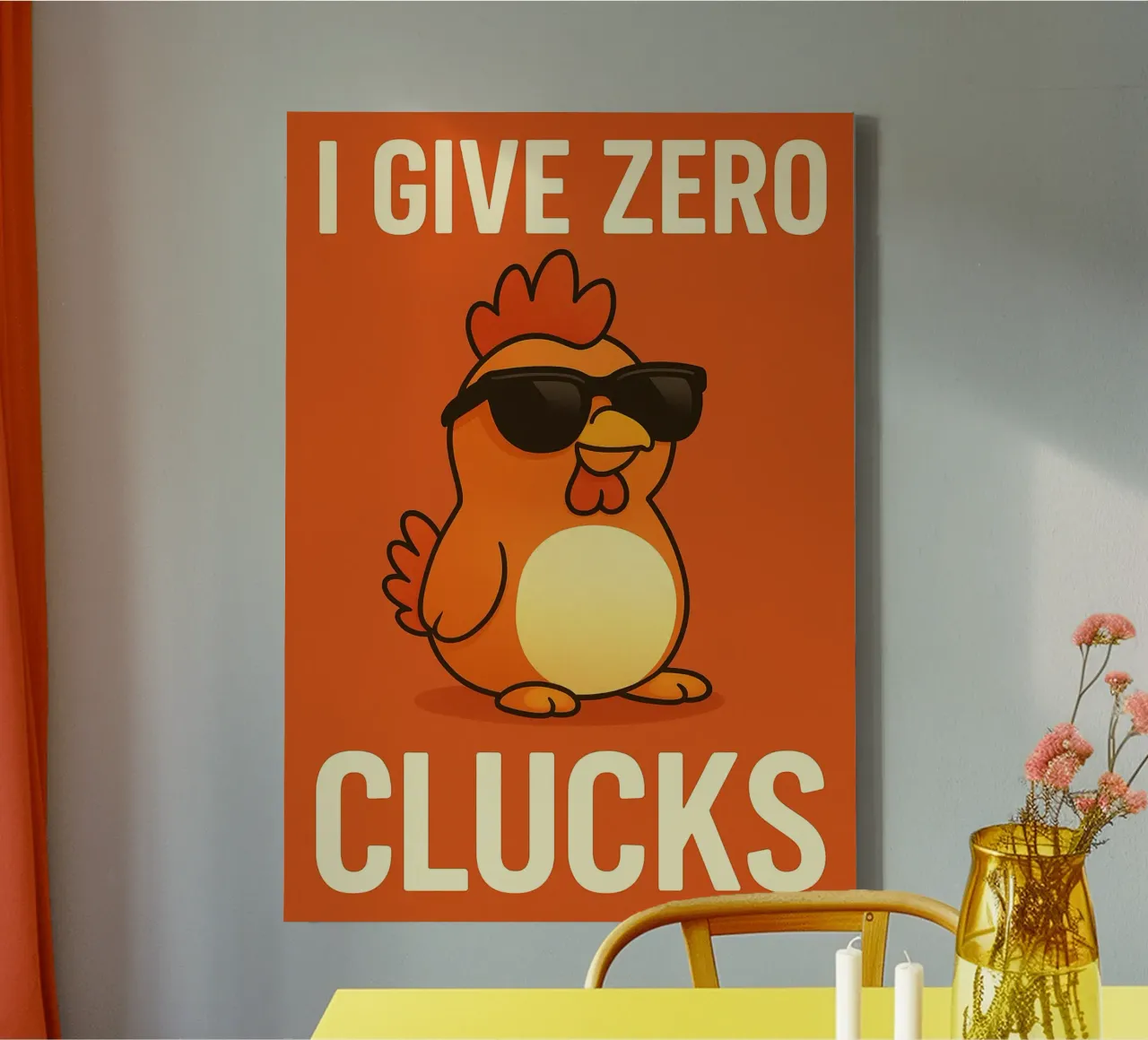 kitten i give zero clucks canvas by PitaraS