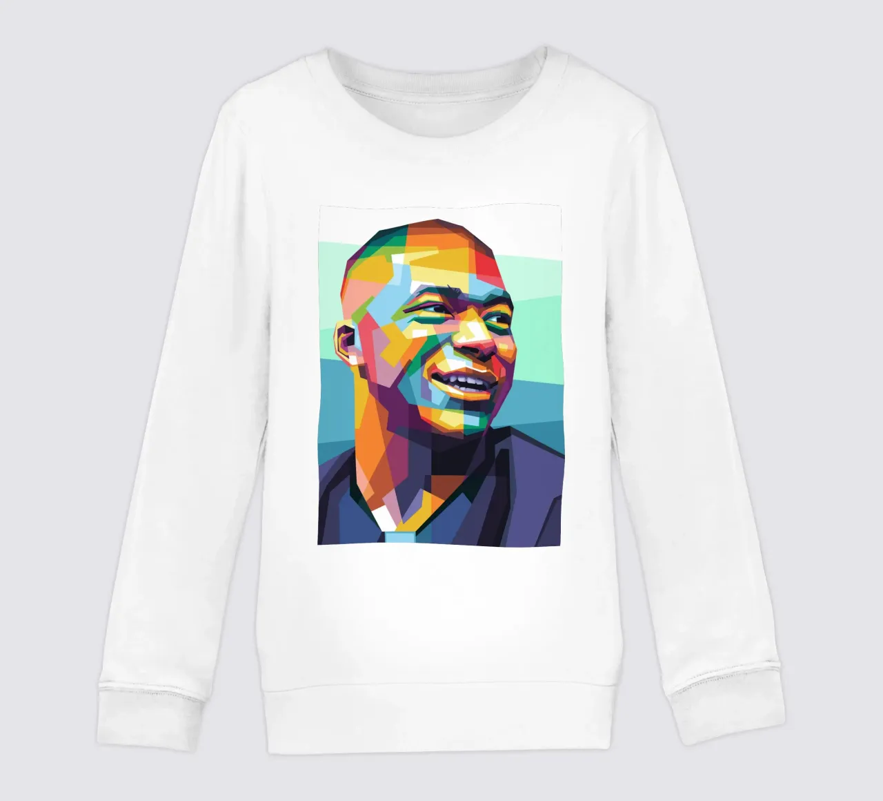 Kylian Mbappe Pop Art WPAP felpa bambino da Alkahfsmart