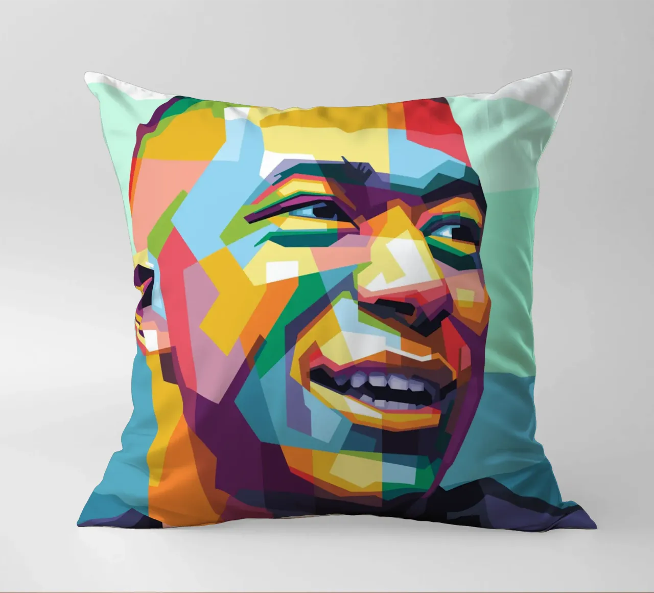 Kylian Mbappe Pop Art WPAP cuscino da Alkahfsmart