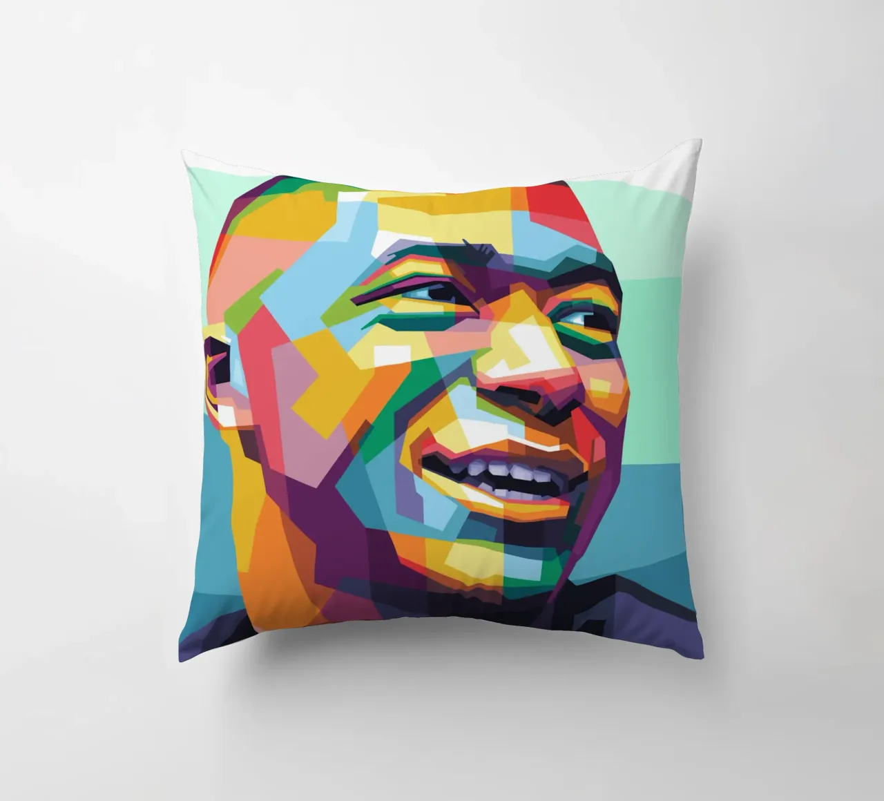 Kylian Mbappe Pop Art WPAP cuscino da Alkahfsmart