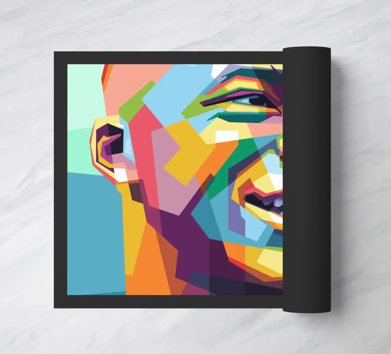 Kylian Mbappe Pop Art WPAP zerbino da Alkahfsmart