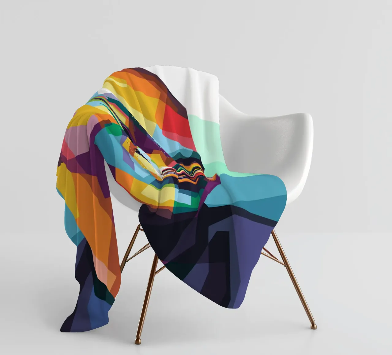 Kylian Mbappe Pop Art WPAP coperta in pile da Alkahfsmart