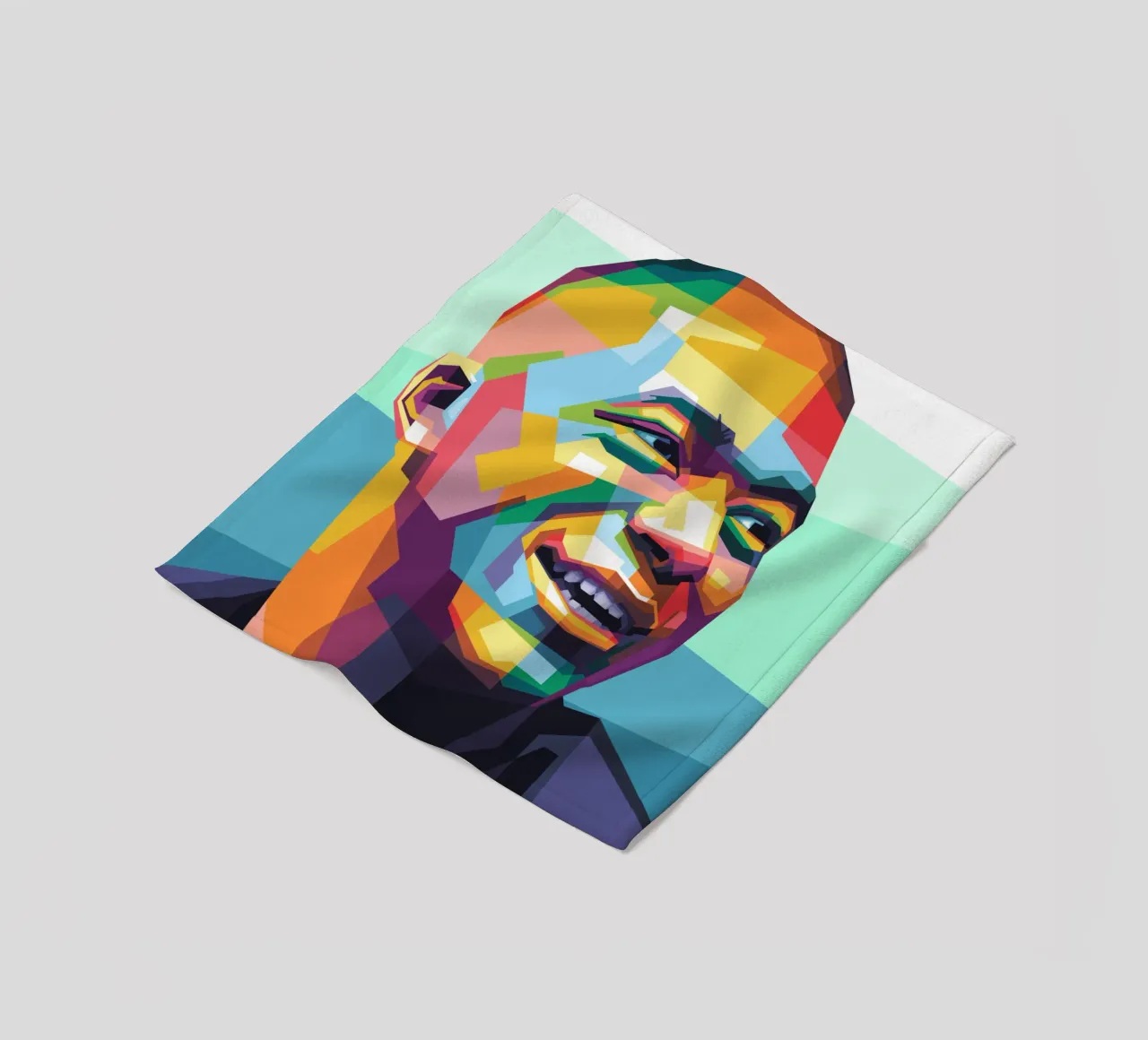 Kylian Mbappe Pop Art WPAP coperta in pile da Alkahfsmart
