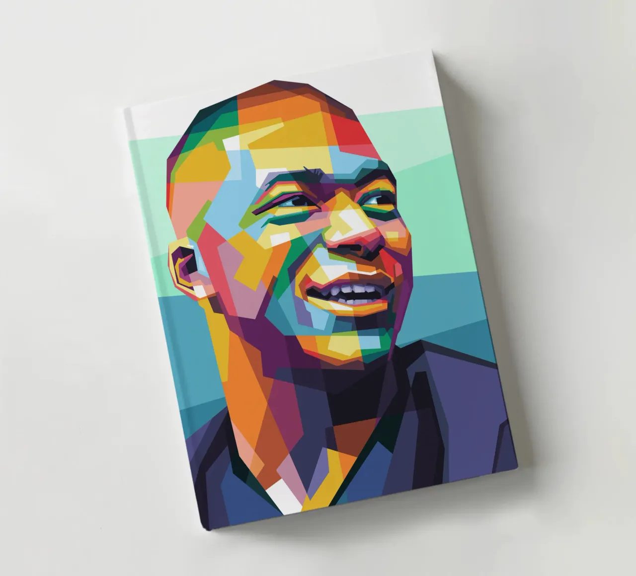 Kylian Mbappe Pop Art WPAP notebook by Alkahfsmart