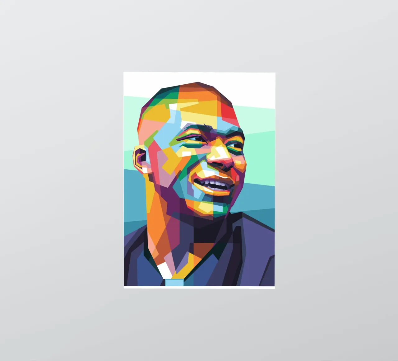Kylian Mbappe Pop Art WPAP adesivo da Alkahfsmart