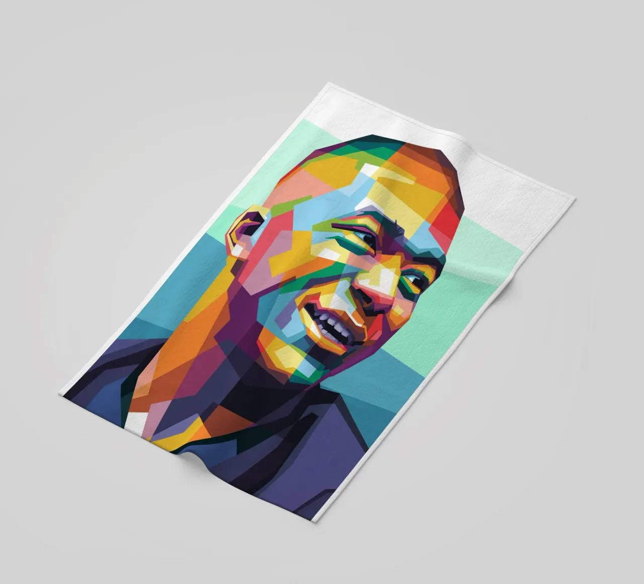 Kylian Mbappe Pop Art WPAP telo mare da Alkahfsmart