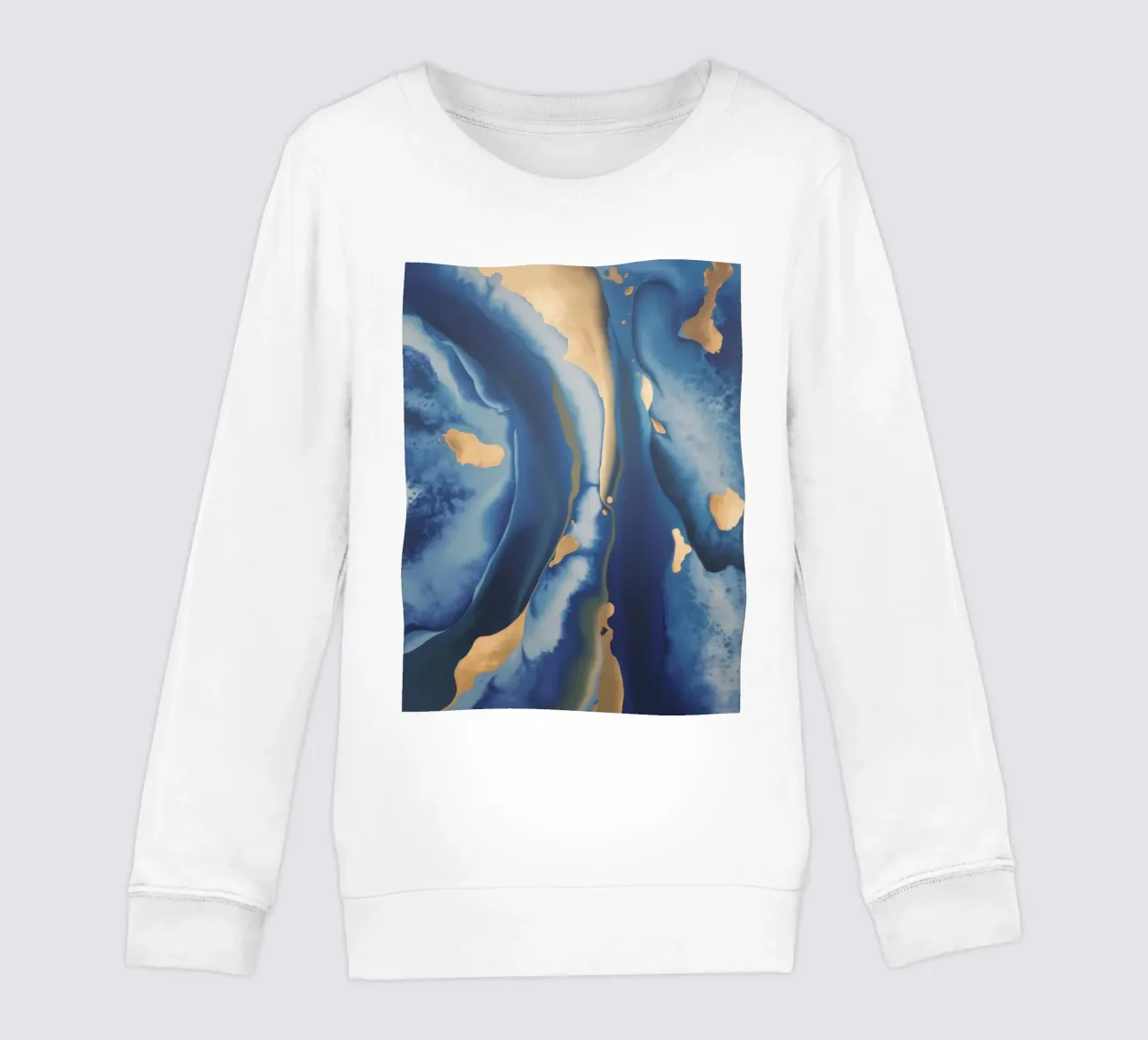 Royal Deep Stream kids sweatshirt by Monarch Arc