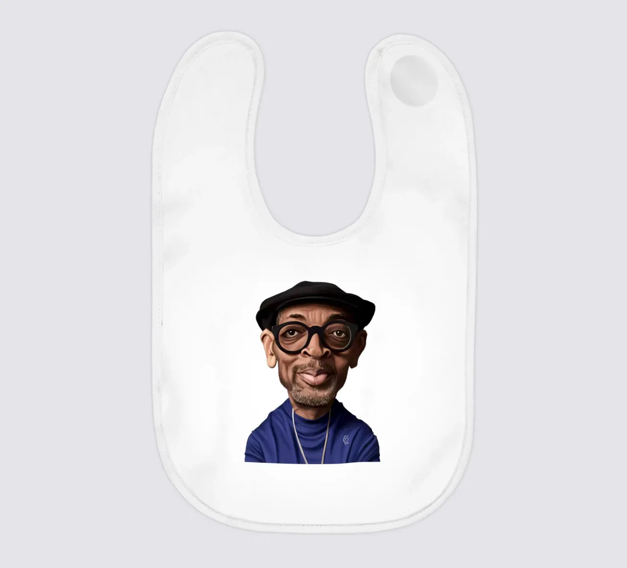 Spike Lee baby bib by Rob Art | Illustration