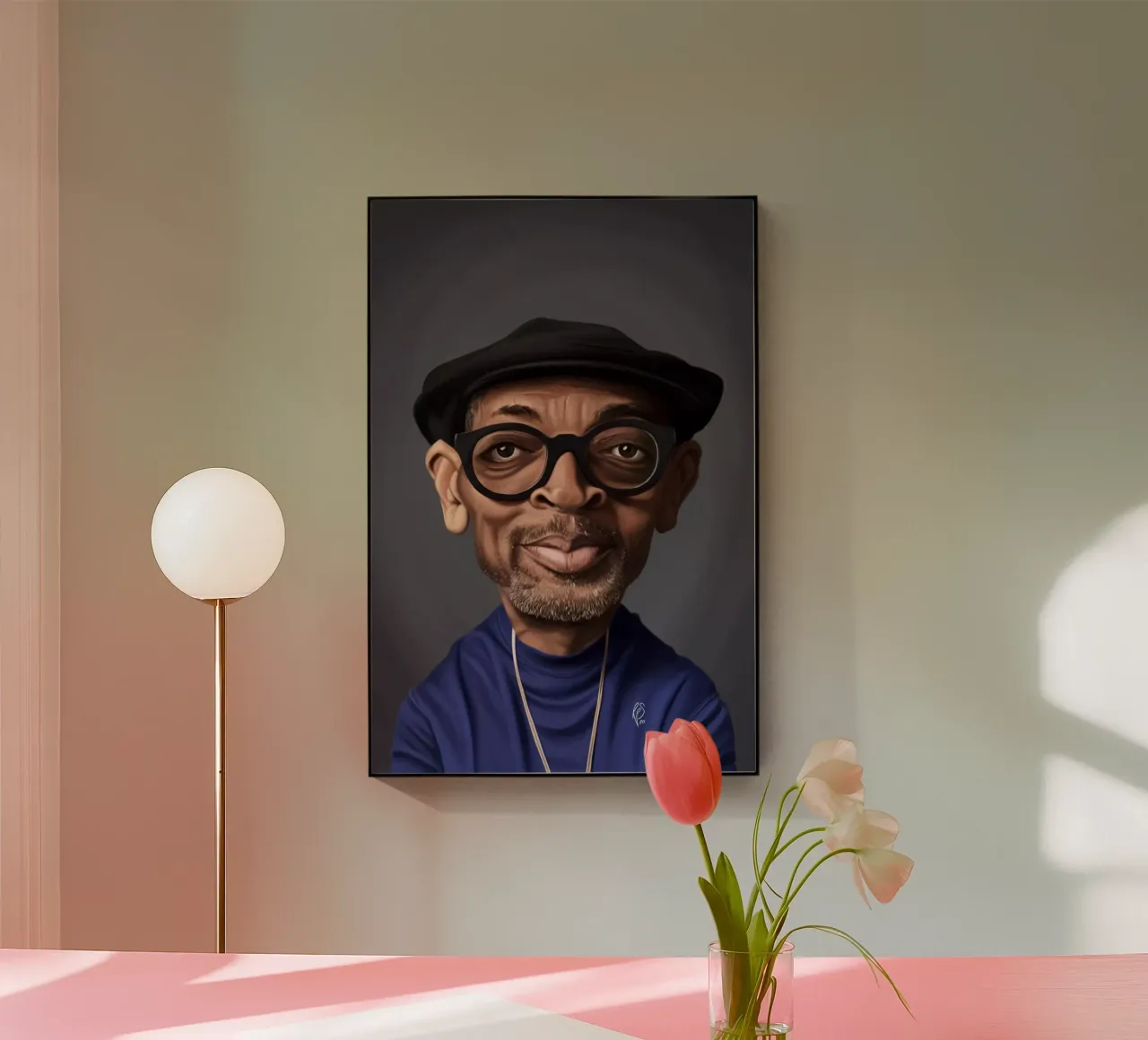 Spike Lee acrylic glass by Rob Art | Illustration
