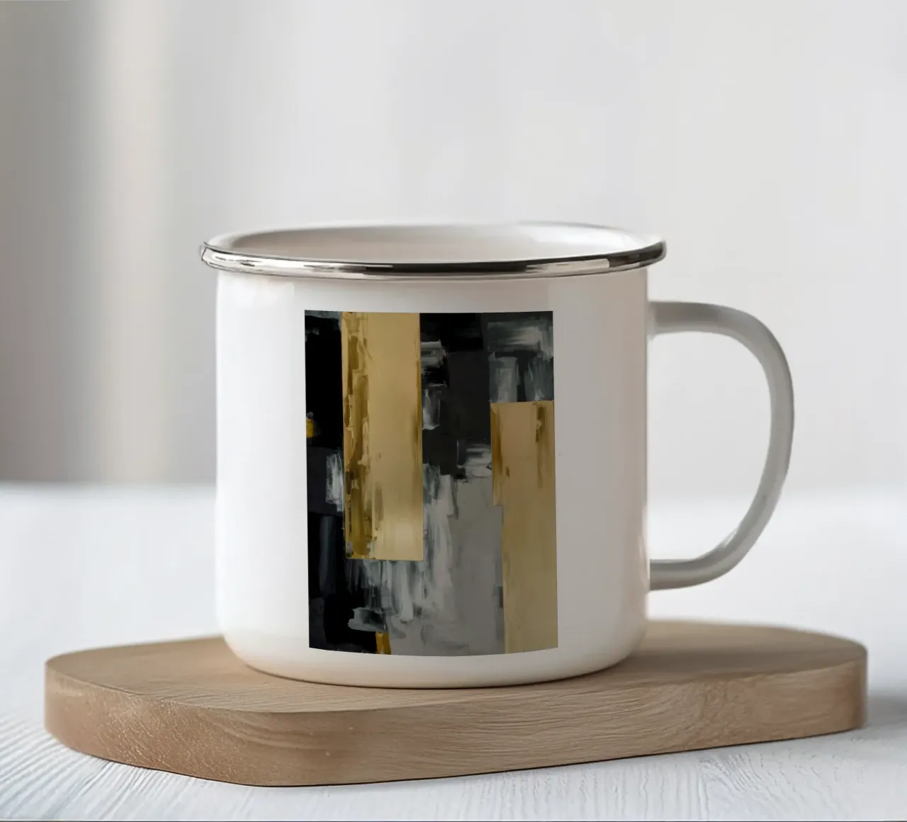 Scontro tra architetti tazza in smalto da Monarch Arc