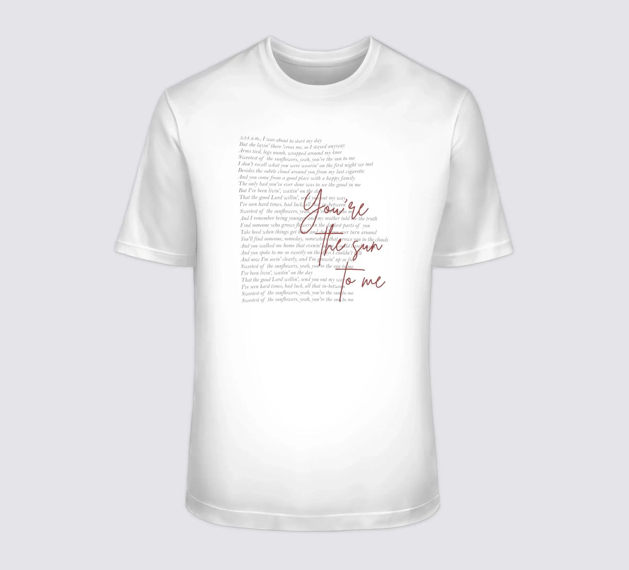 Zach Bryan Tu sei il sole per me t-shirt da callmegreciaa