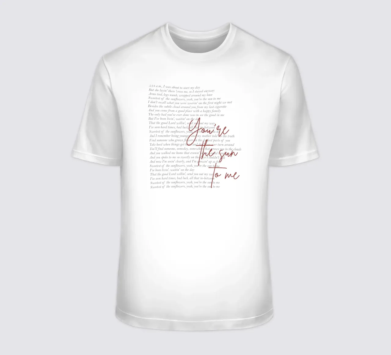 Zach Bryan Tu sei il sole per me t-shirt da callmegreciaa