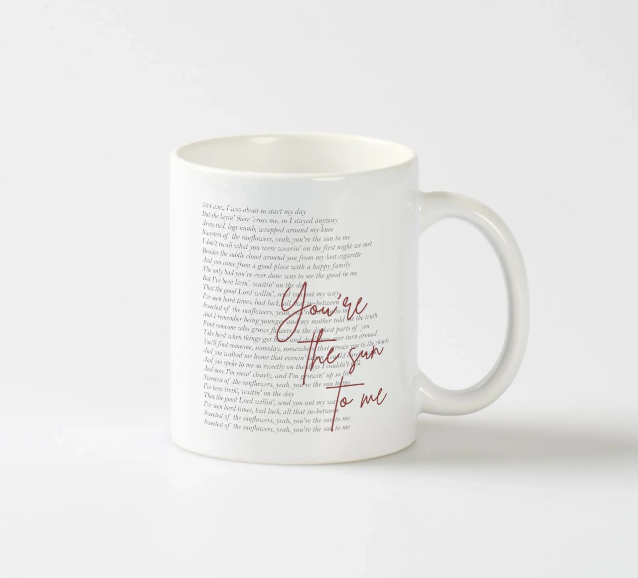 Zach Bryan Tu sei il sole per me tazza in ceramica da callmegreciaa
