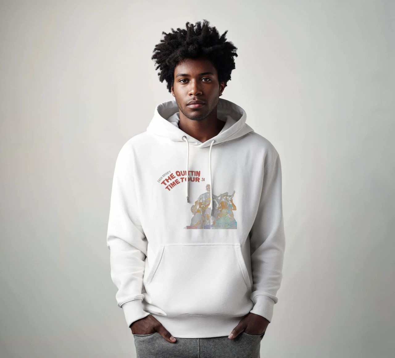Zach Bryan Tote felpa con cappuccio da callmegreciaa