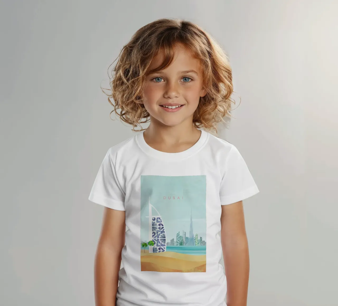 Dubai t-shirt bambini da Henry Rivers