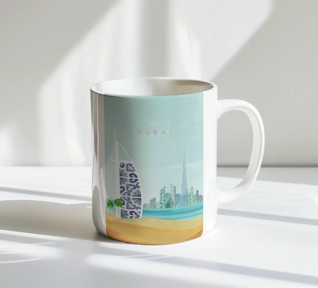 Dubai tazza in ceramica da Henry Rivers