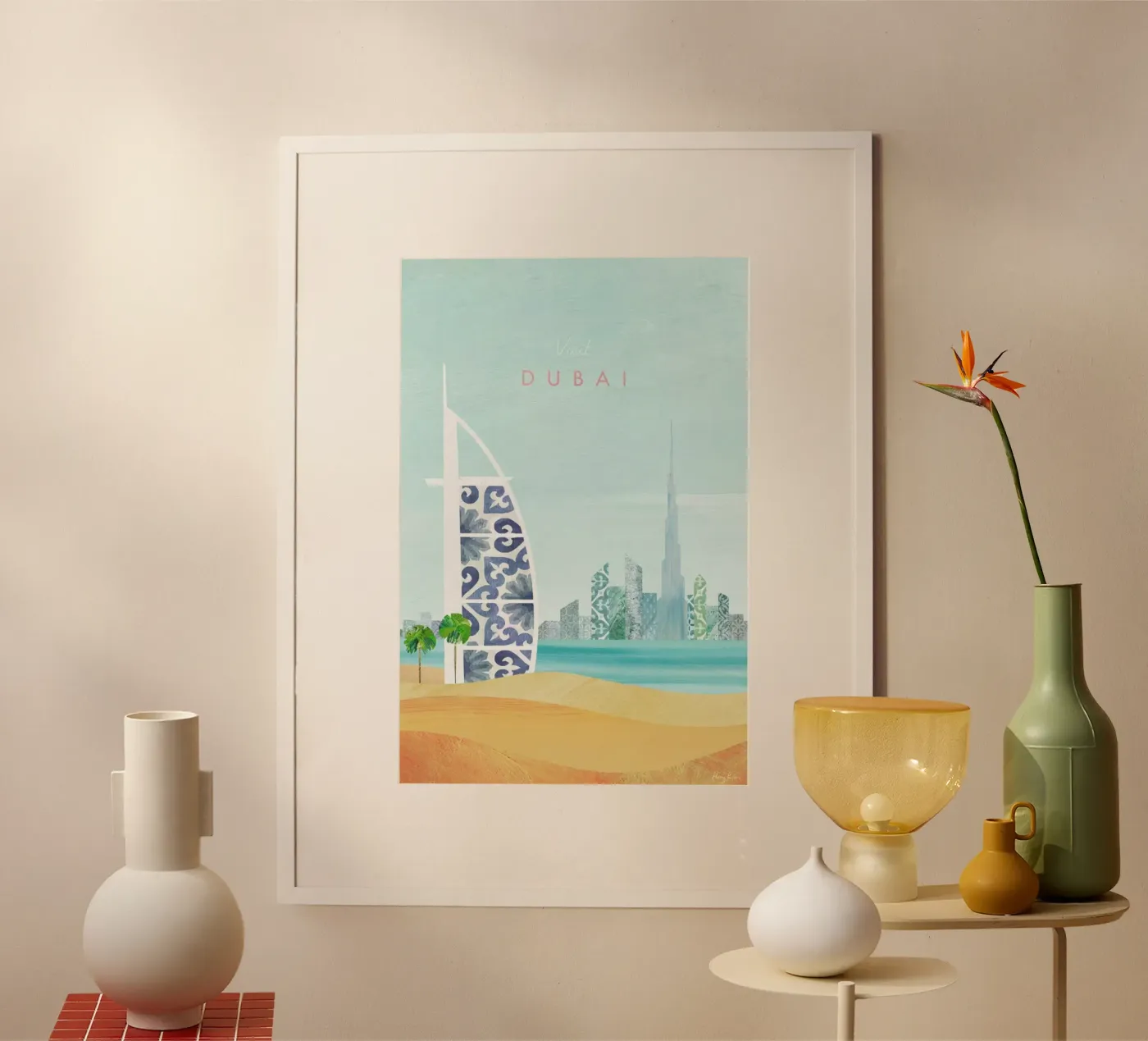 Dubai poster by Henry Rivers