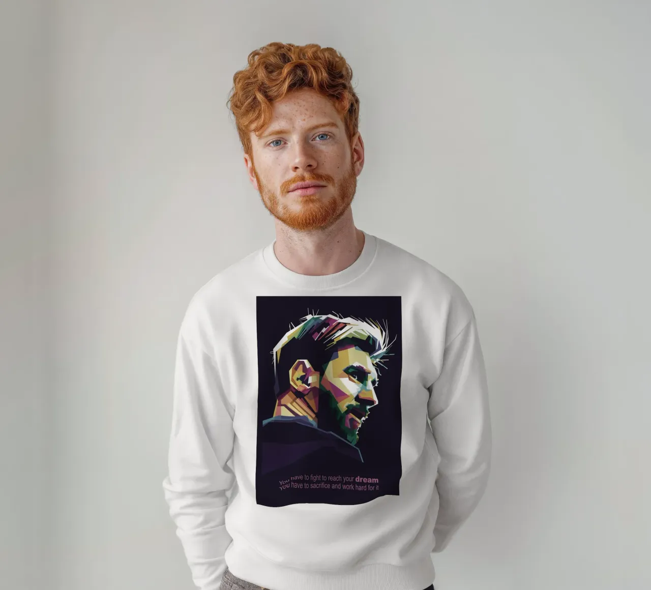 GOAT Pop Art WPAP felpa da Alkahfsmart