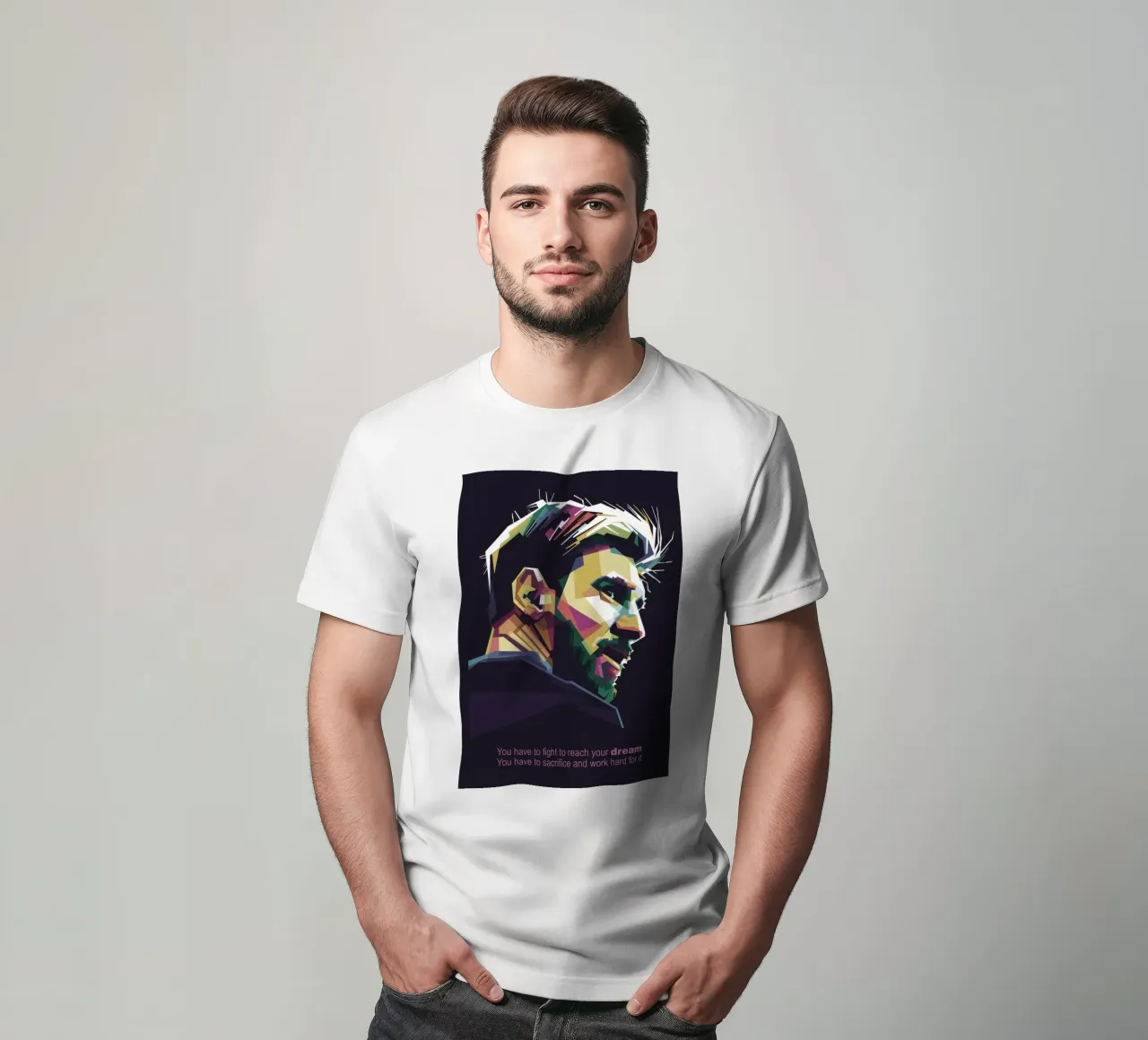 GOAT Pop Art WPAP t-shirt da Alkahfsmart