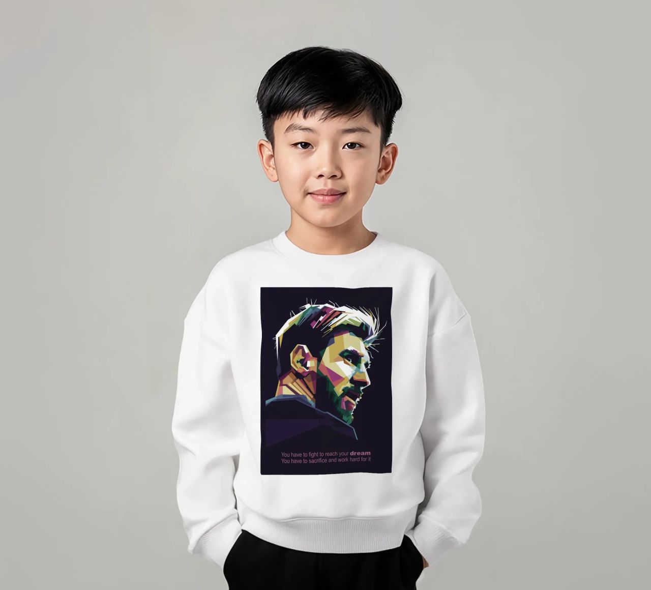 GOAT Pop Art WPAP felpa bambino da Alkahfsmart