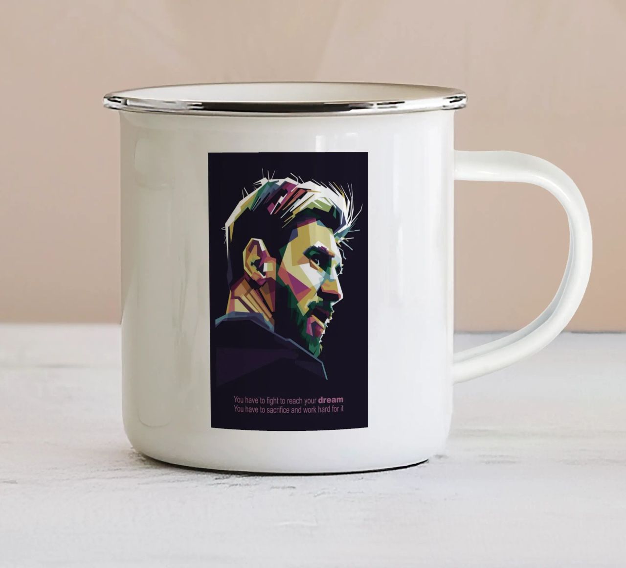 GOAT Pop Art WPAP tazza in smalto da Alkahfsmart