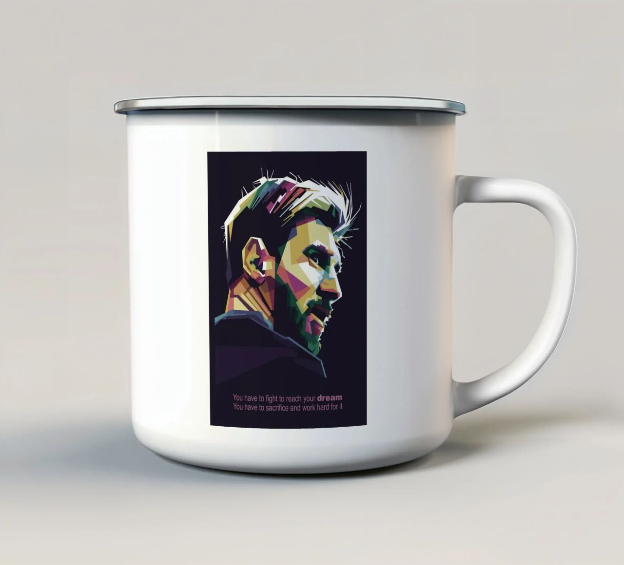 GOAT Pop Art WPAP tazza in smalto da Alkahfsmart