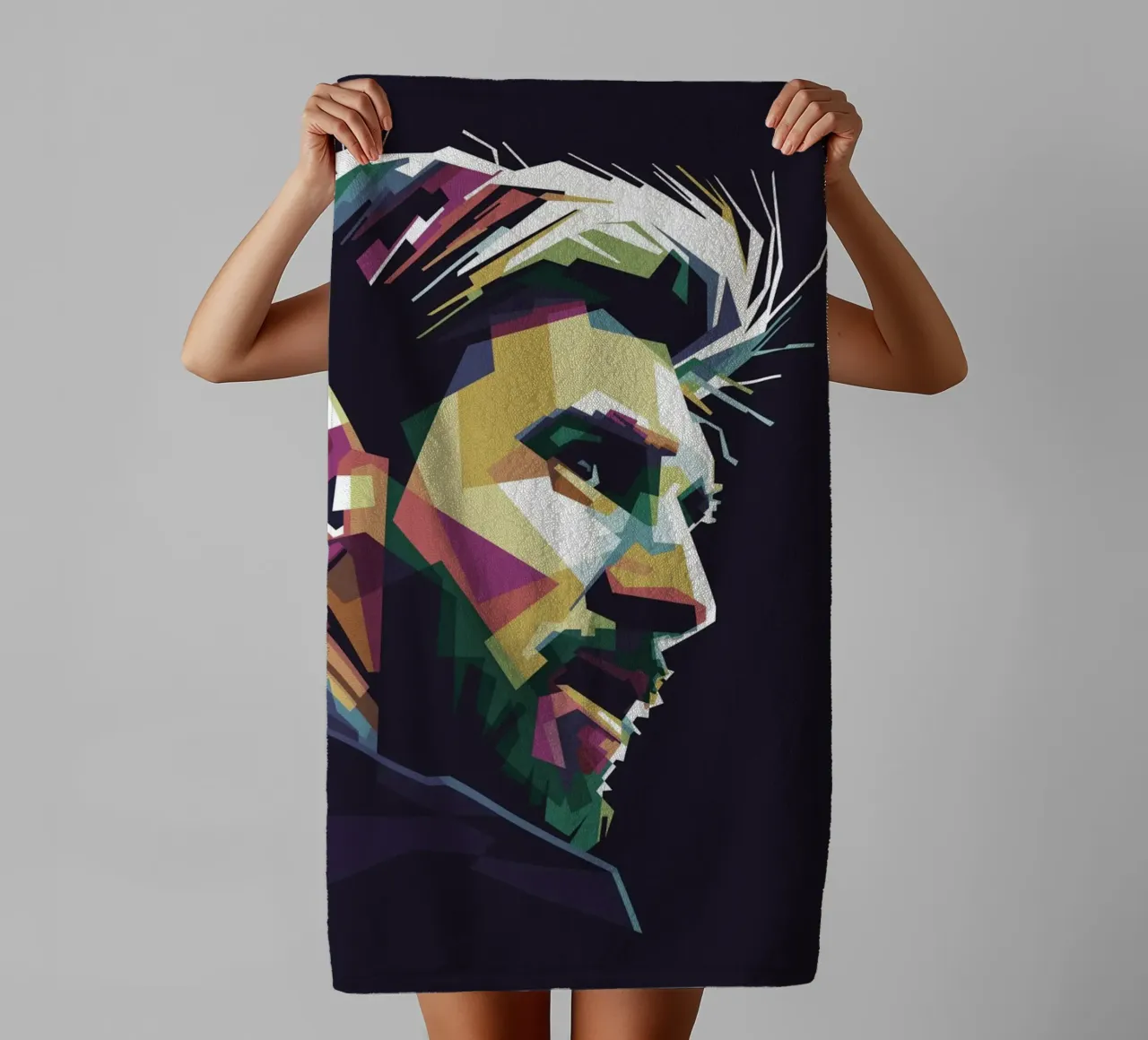 GOAT Pop Art WPAP asciugamano da bagno da Alkahfsmart