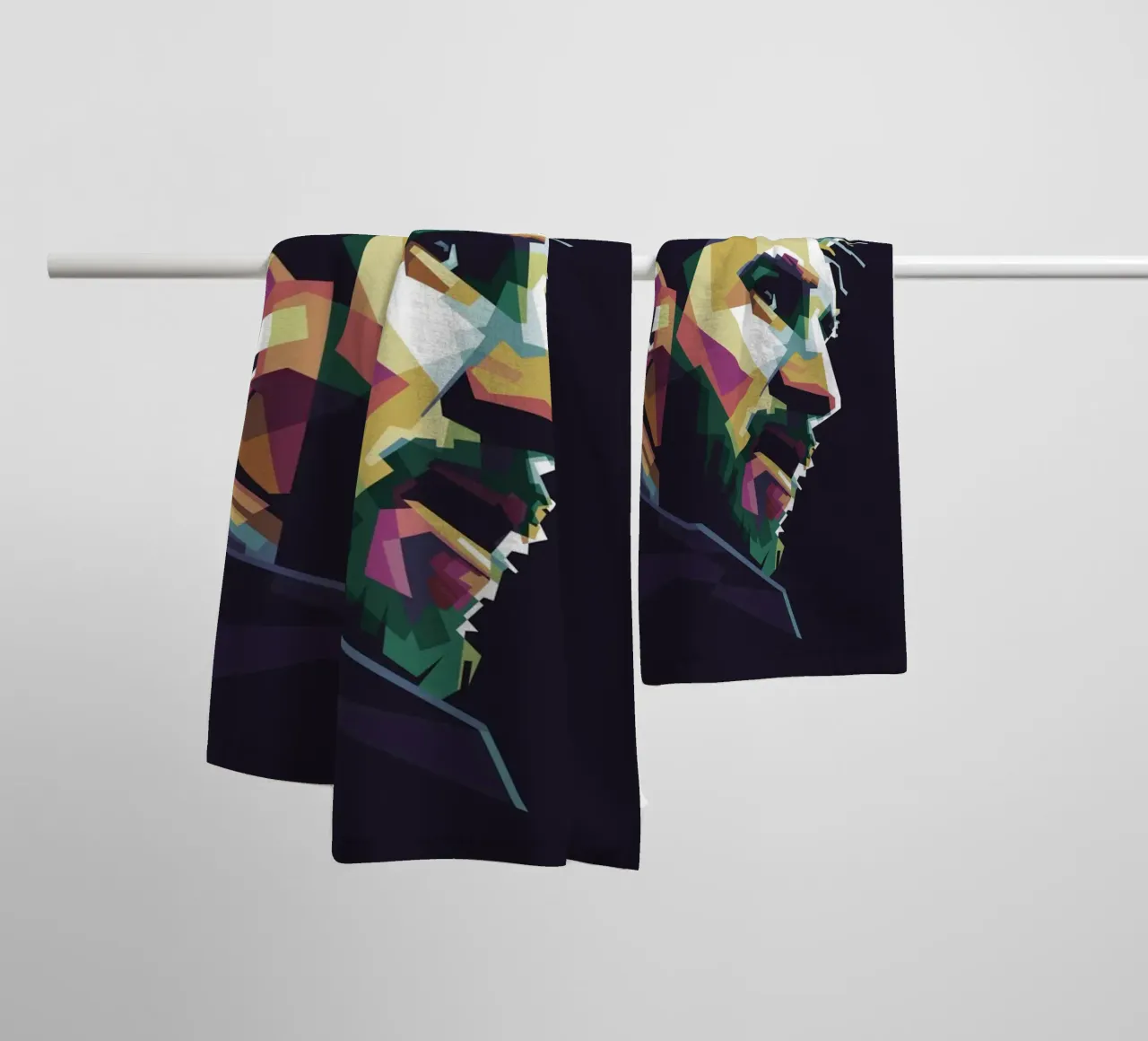 GOAT Pop Art WPAP asciugamano da bagno da Alkahfsmart