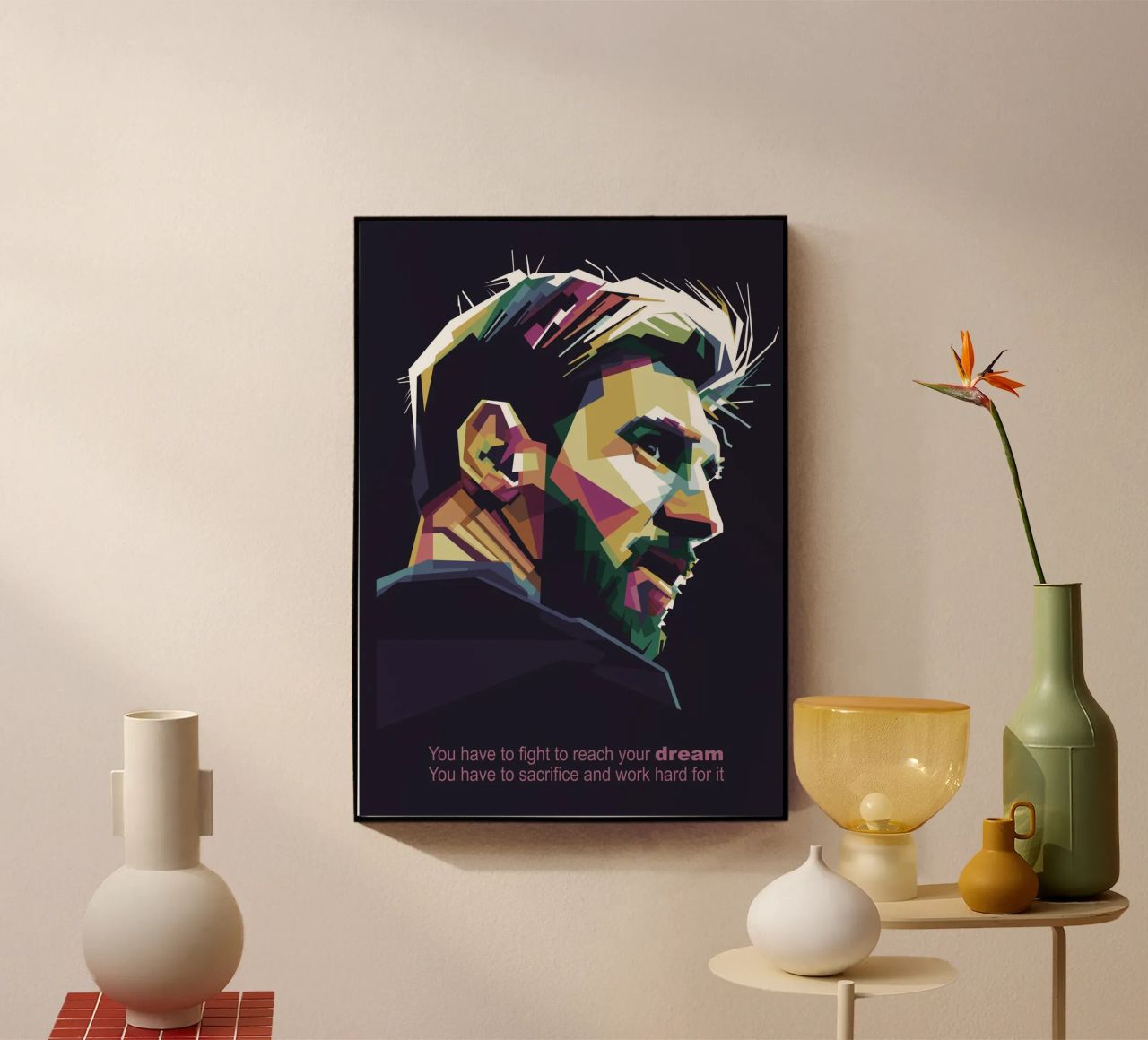 GOAT Pop Art WPAP plexiglass da Alkahfsmart