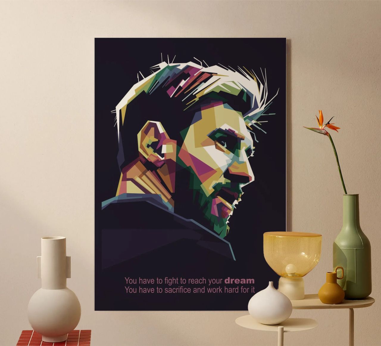 GOAT Pop Art WPAP plexiglass da Alkahfsmart