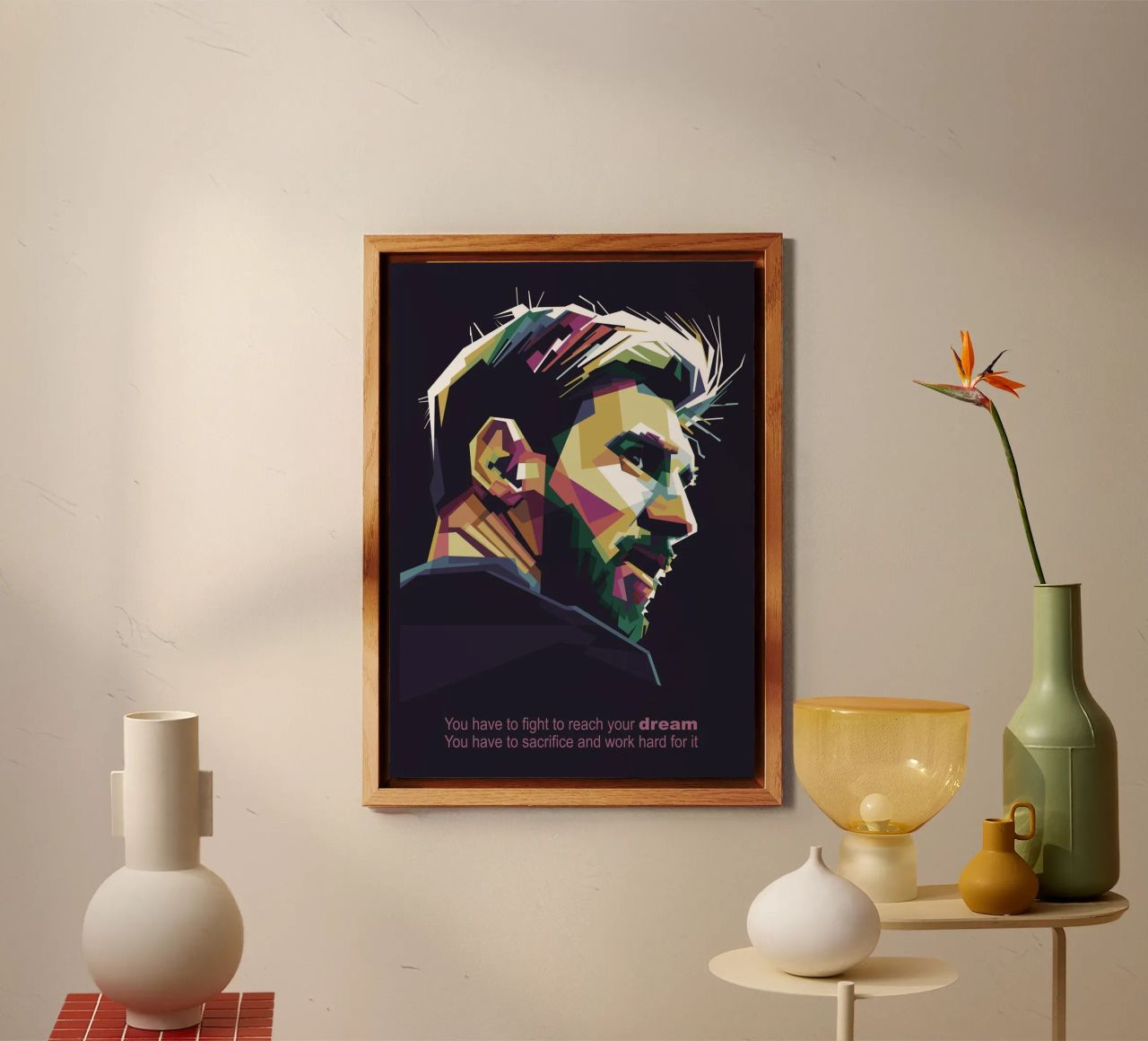 GOAT Pop Art WPAP alluminio dibond da Alkahfsmart