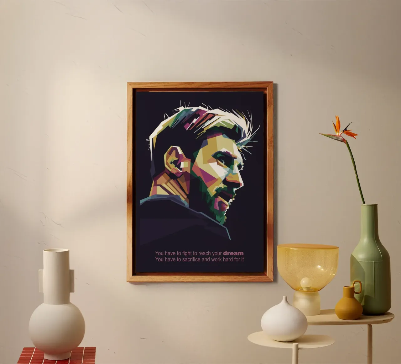 GOAT Pop Art WPAP alluminio dibond da Alkahfsmart