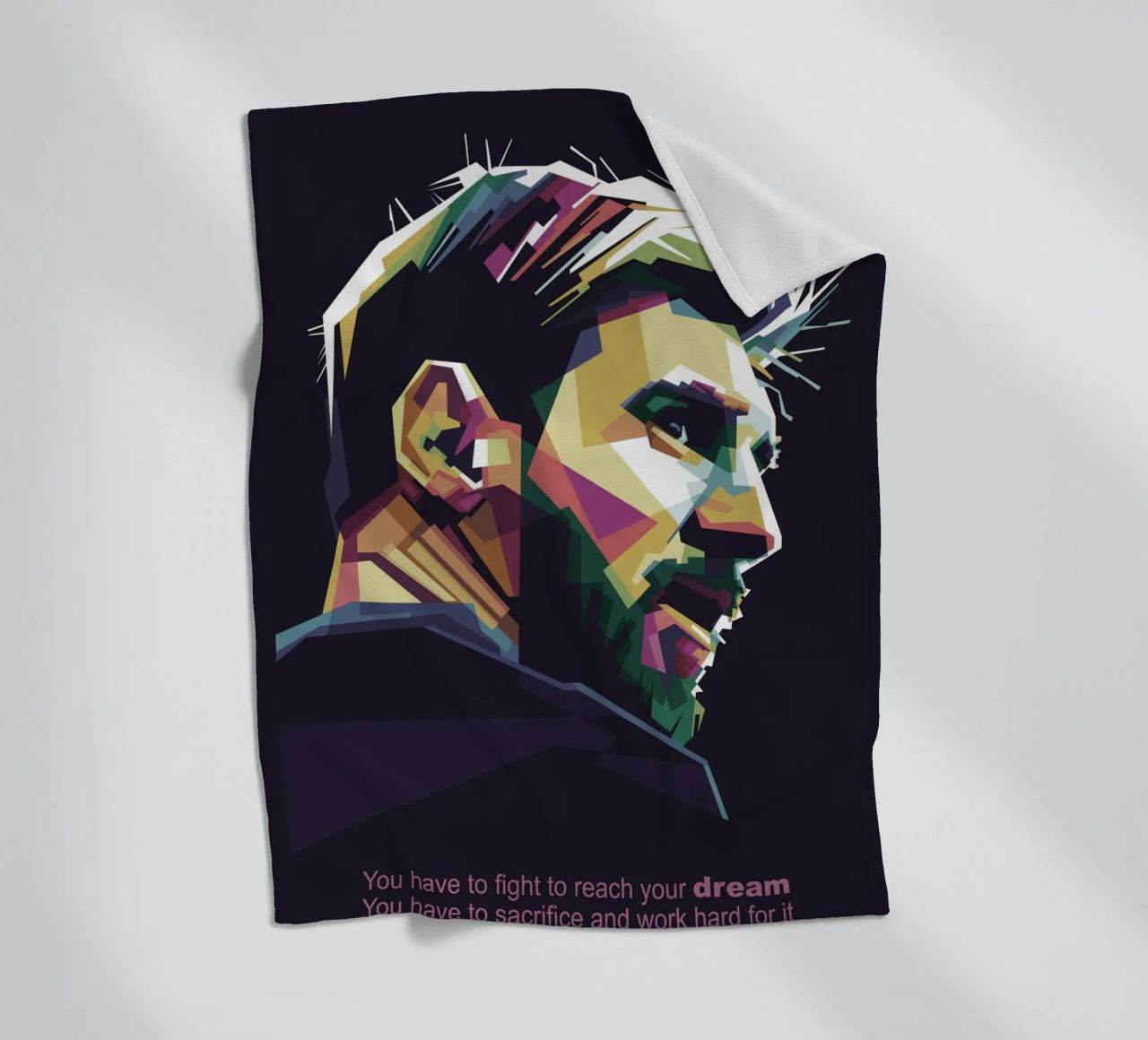 GOAT Pop Art WPAP coperta in pile da Alkahfsmart
