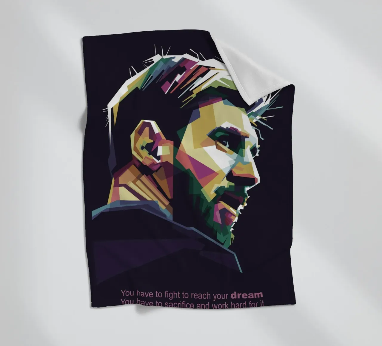GOAT Pop Art WPAP coperta in pile da Alkahfsmart