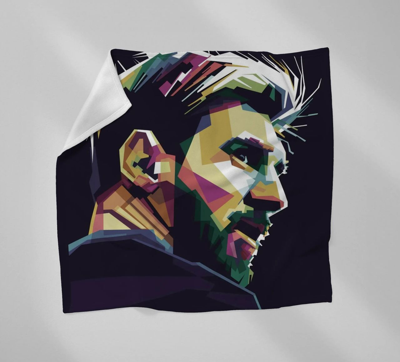 GOAT Pop Art WPAP coperta in pile da Alkahfsmart