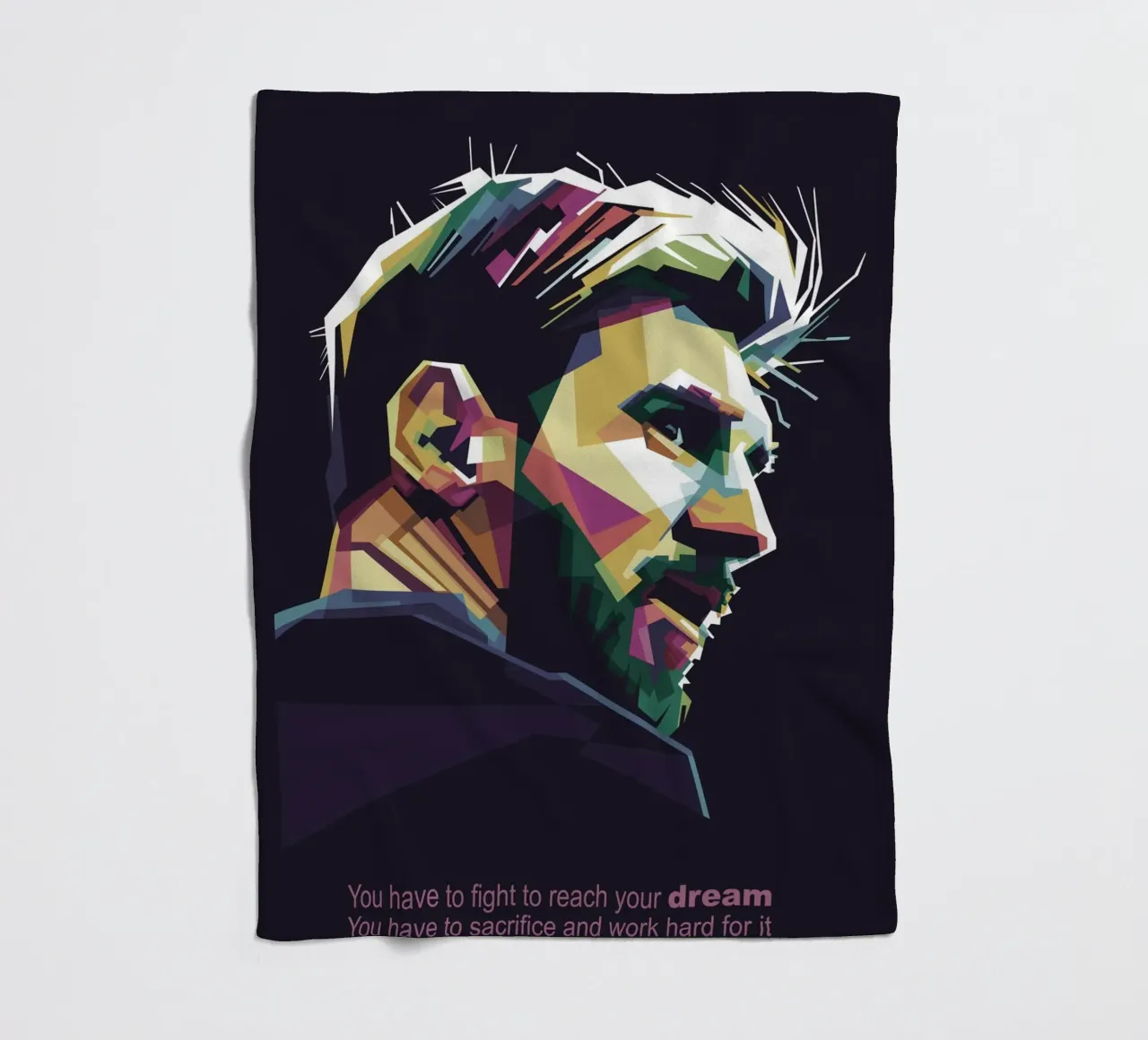 GOAT Pop Art WPAP coperta in pile da Alkahfsmart