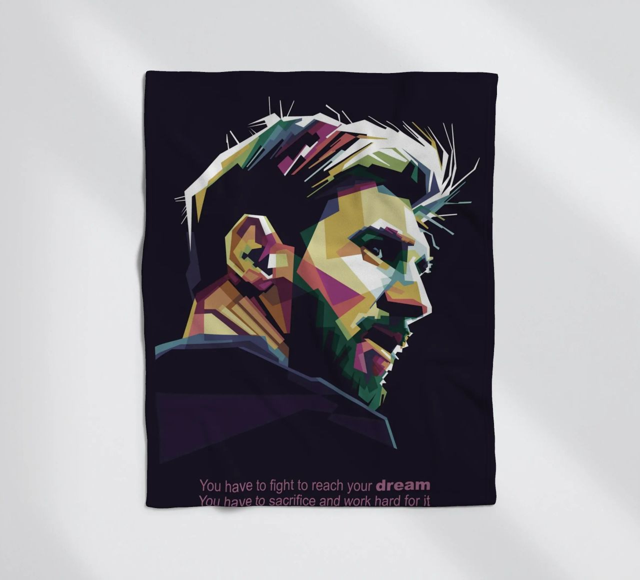 GOAT Pop Art WPAP coperta in pile da Alkahfsmart