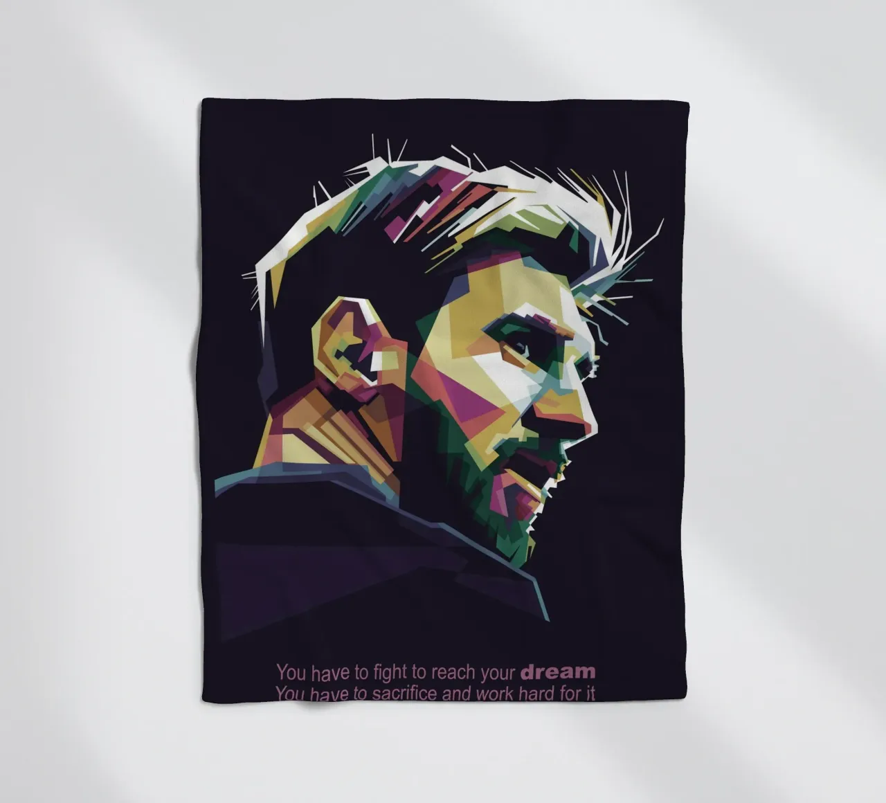 GOAT Pop Art WPAP coperta in pile da Alkahfsmart