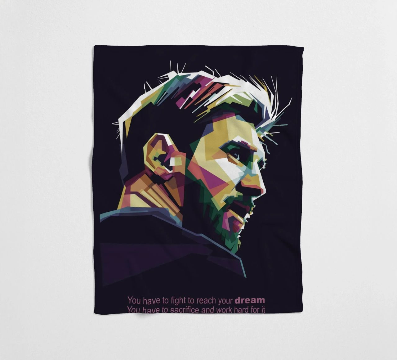 GOAT Pop Art WPAP coperta in pile da Alkahfsmart