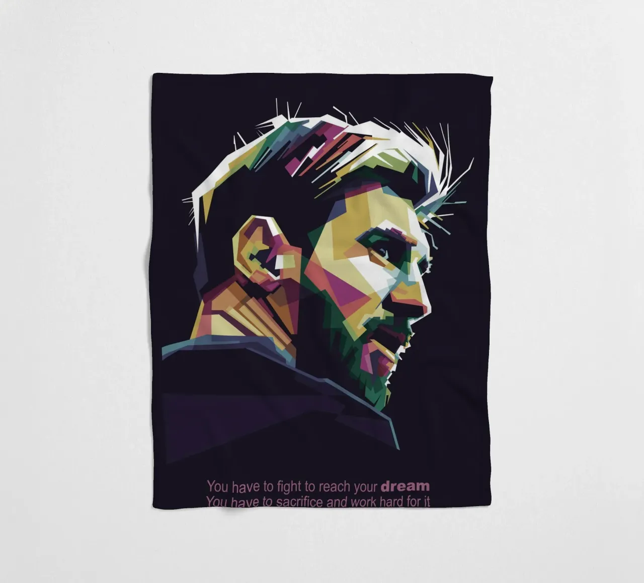 GOAT Pop Art WPAP coperta in pile da Alkahfsmart