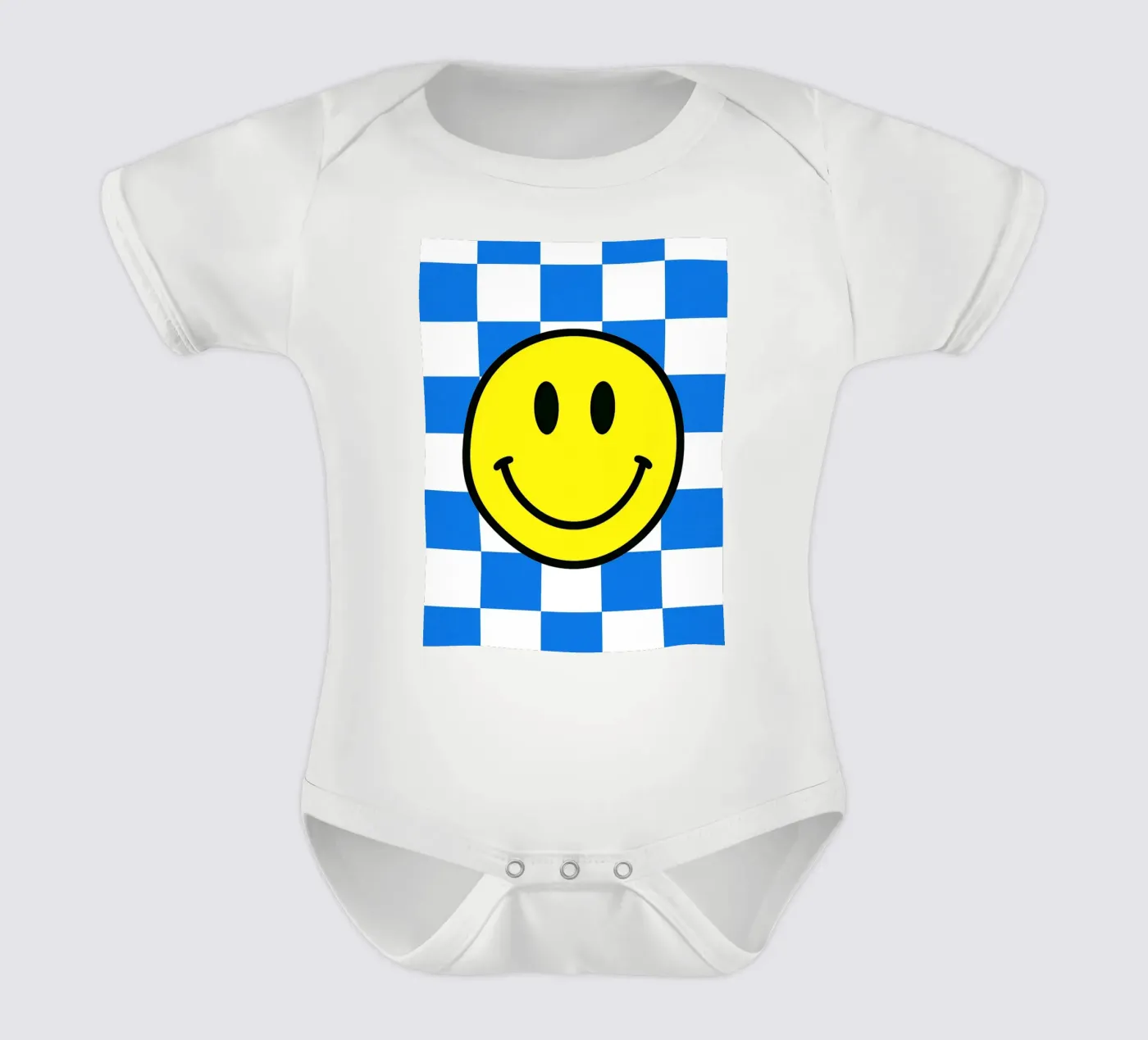 smiling face Kurzarm Babybody von PitaraS