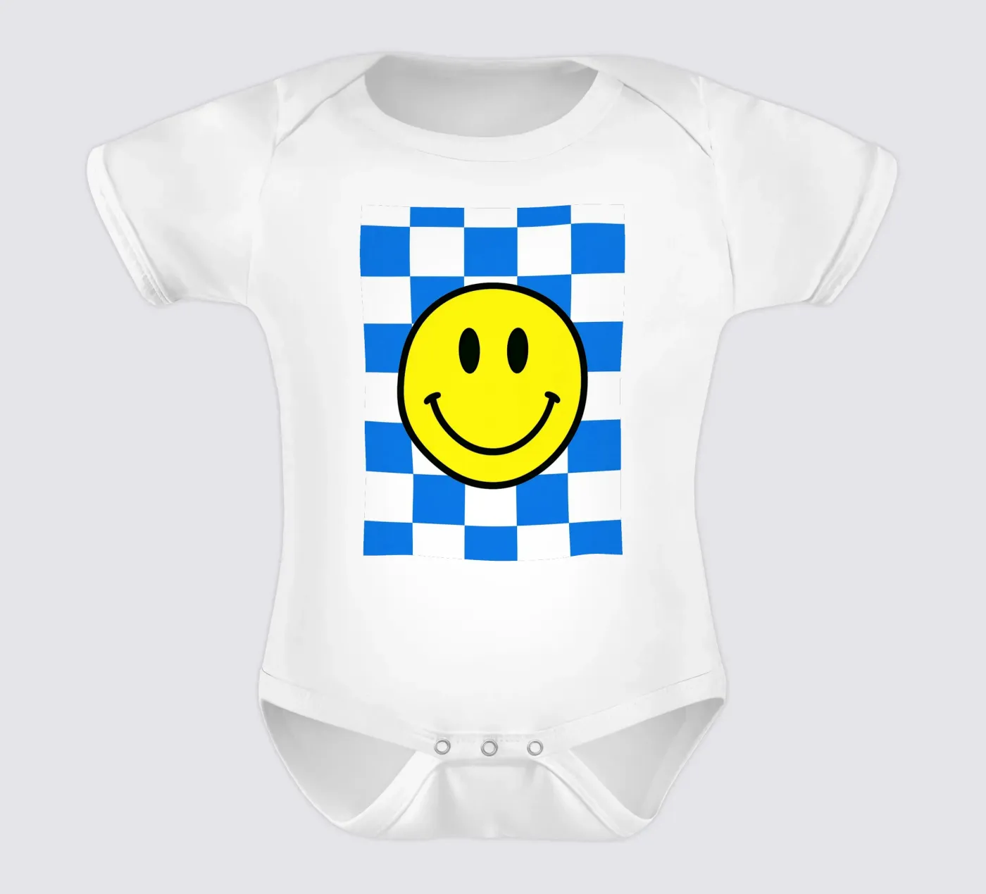 smiling face Kurzarm Babybody von PitaraS