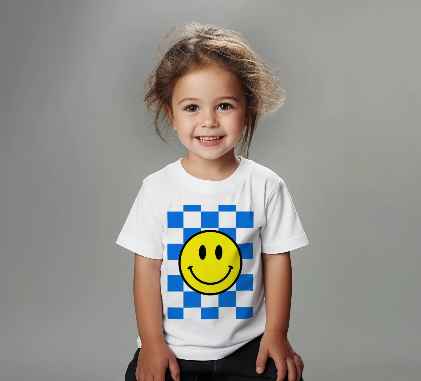 lachend gezicht kinder t-shirt van PitaraS