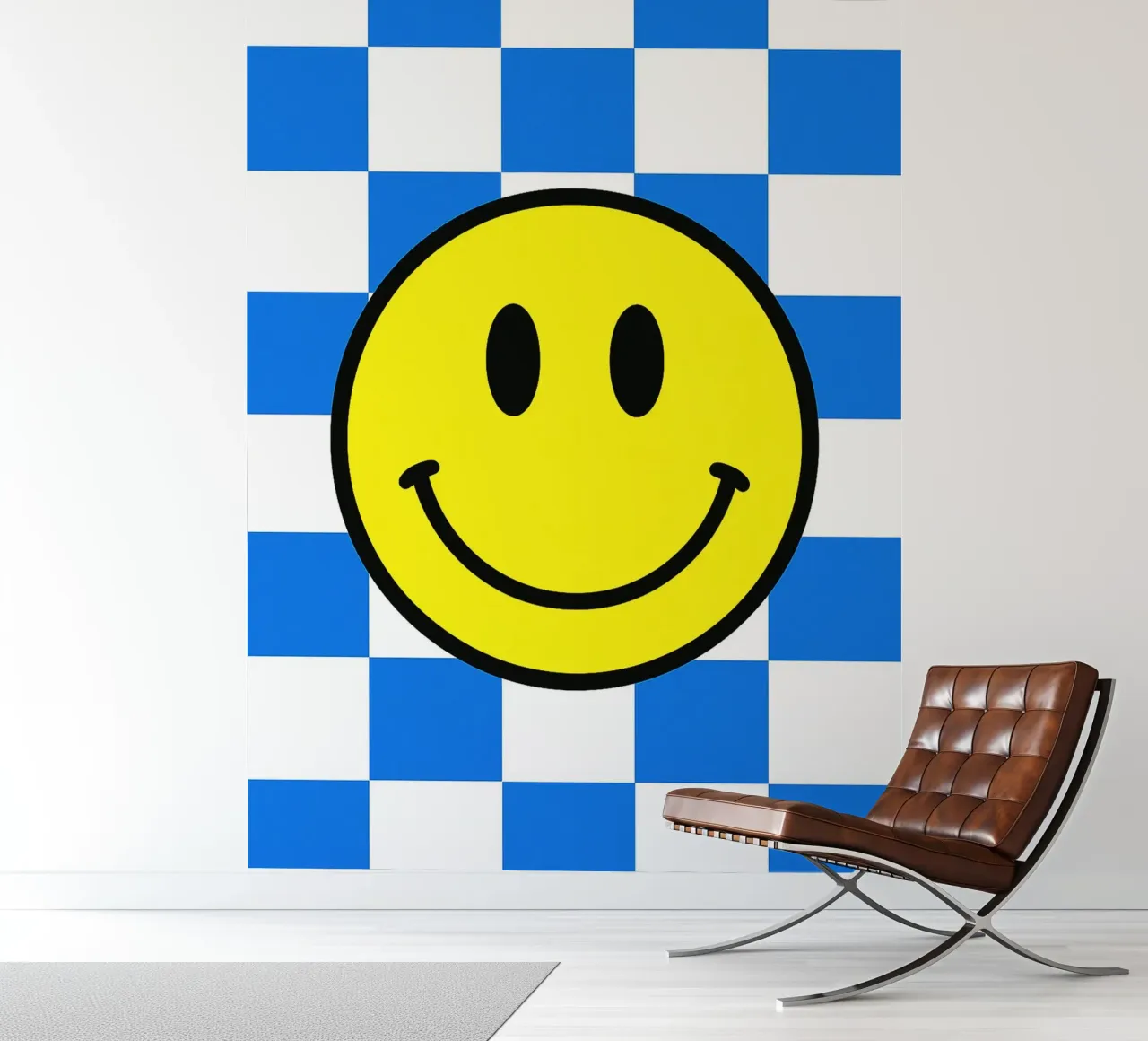 lachend gezicht fotobehang van PitaraS