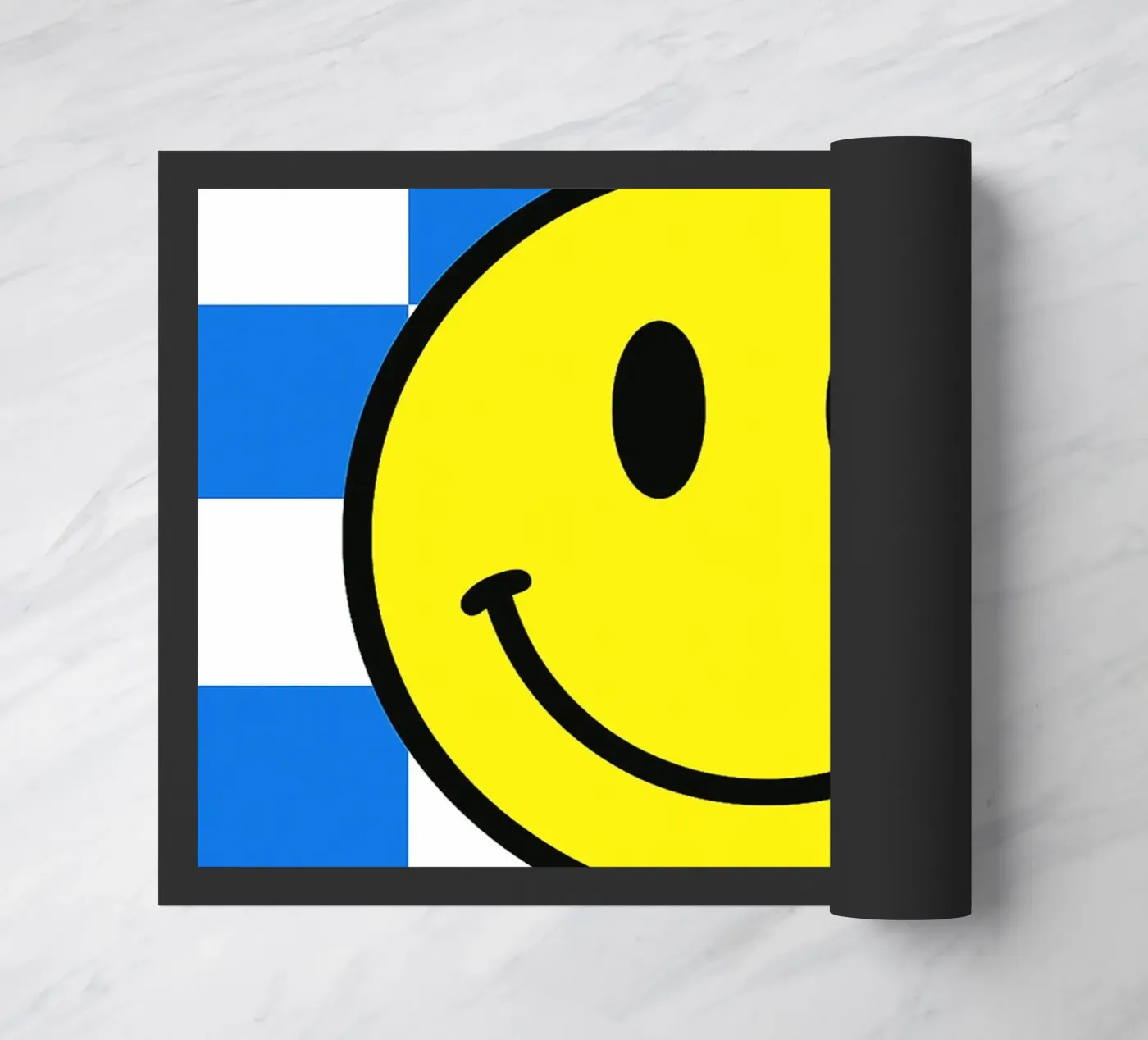 smiling face doormat by PitaraS