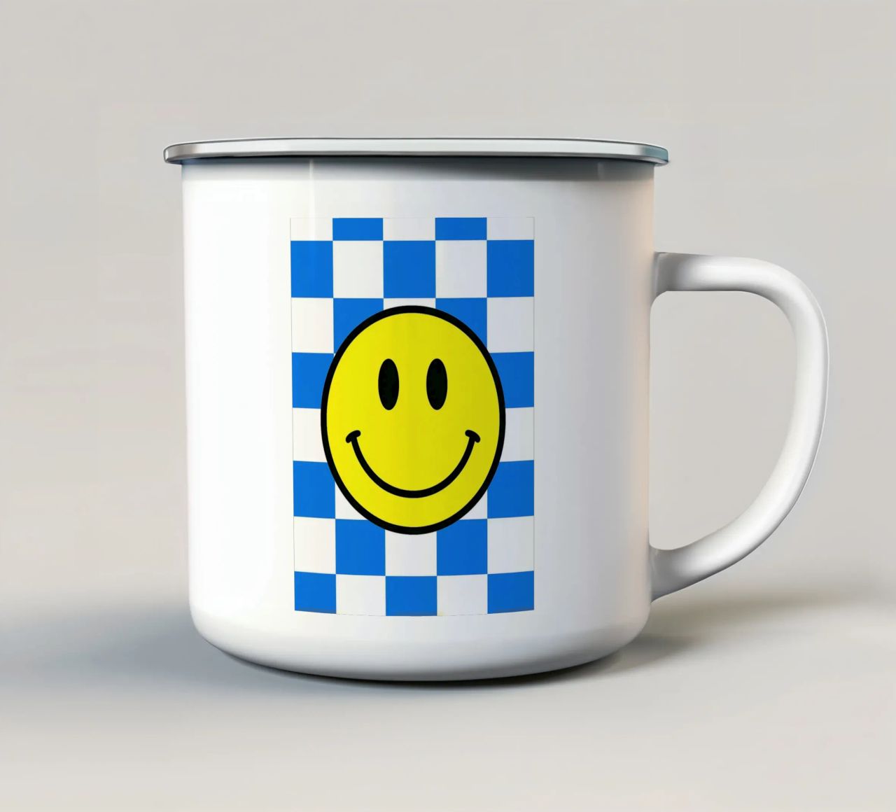 volto sorridente tazza in smalto da PitaraS