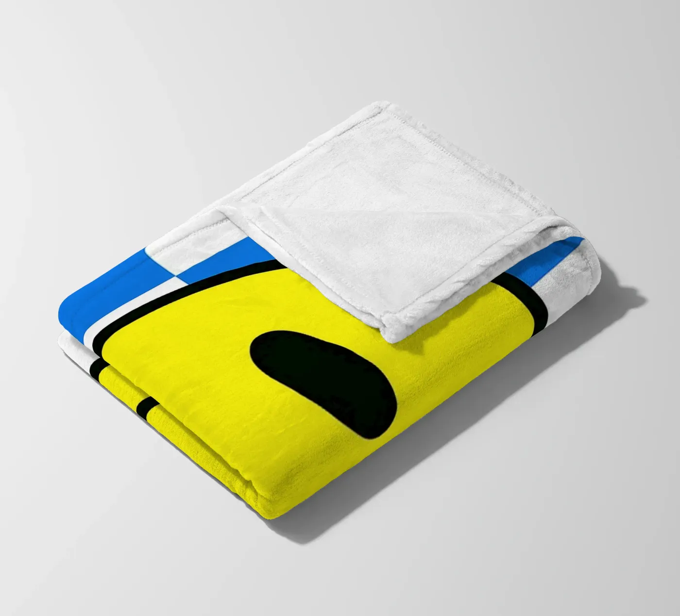 smiling face fleece blanket by PitaraS