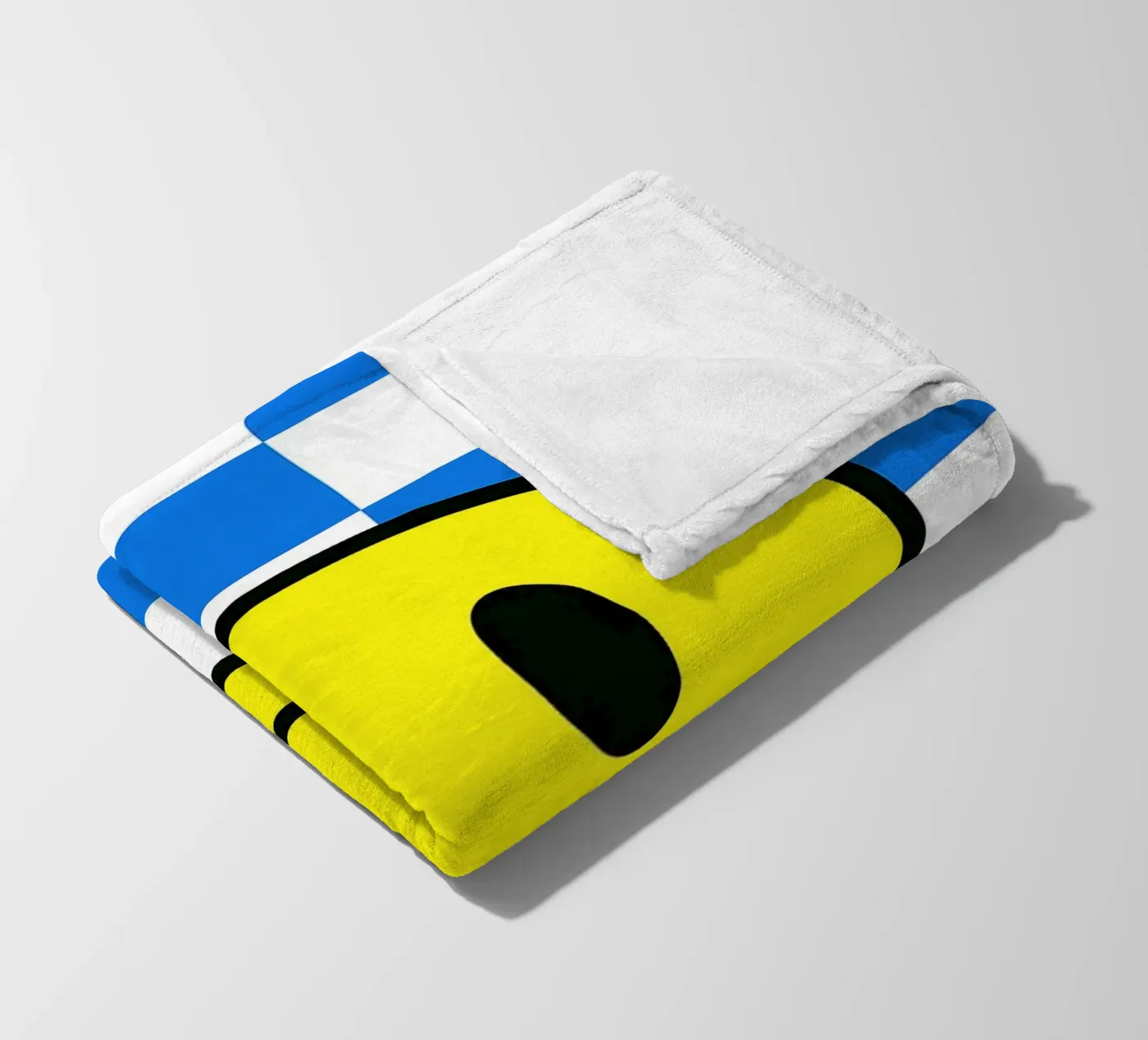 smiling face fleece blanket by PitaraS