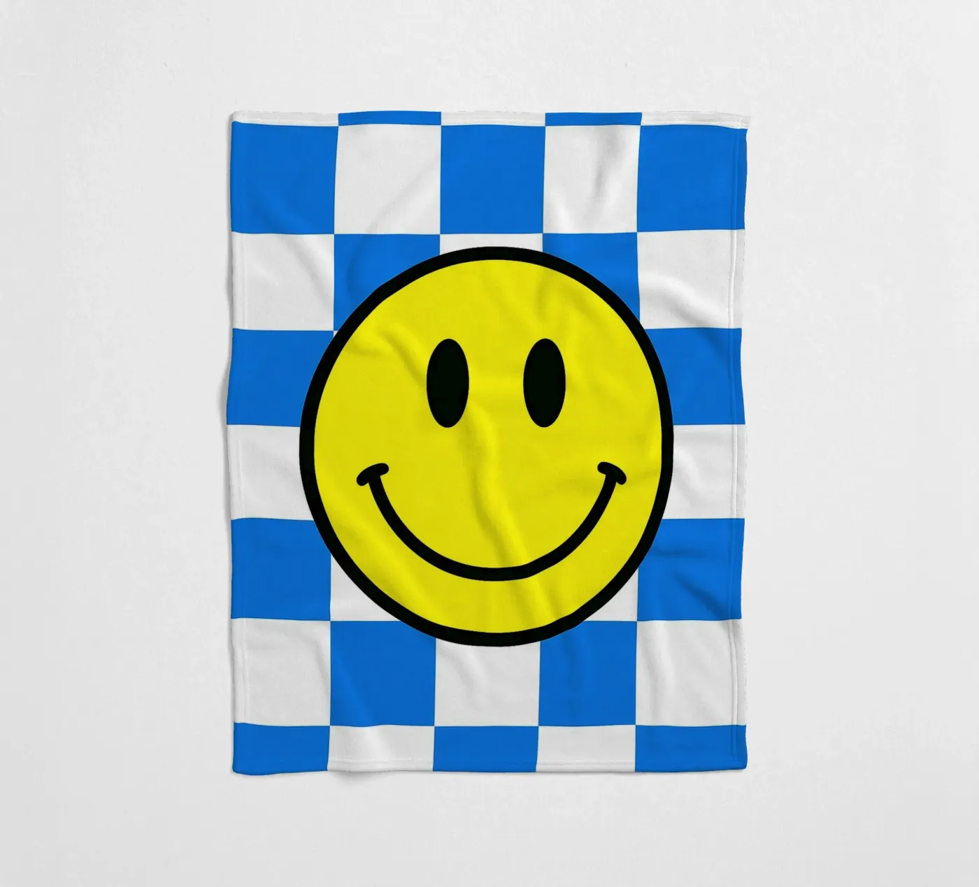 smiling face fleece blanket by PitaraS